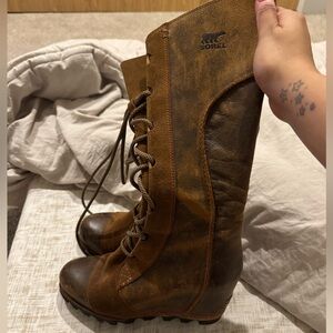 Sorel Women's Brown Lace-Up Boots